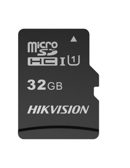 TARJETA MICROSD CON ADAPTADOR HIKVISION - CAPACIDAD 32 GB - CLASE 10 | VELOCIDAD R/W: 92/15 MB/S - CICLOS E/P: HASTA 200 - CÁMAR