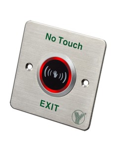 BOTÓN DE SALIDA SIN CONTACTO - SENSOR INFRARROJO CON LED INDICADOR - TESTADO 100.000 USOS - NO/NC/COM | EMPOTRADO O SUPERFICIE -