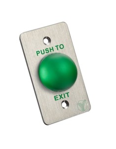PULSADOR DE LIBERACIÓN DE PUERTA - TIPO SEMIESFERA - TESTADO 500.000 USOS - NO/NC/COM | EMPOTRADO O SUPERFICIE - MEDIDAS 86 (AL)