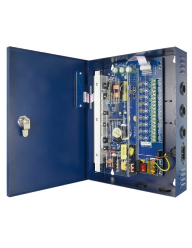 CAJA DE DISTRIBUCIÓN DE ALIMENTACIÓN - 1 ENTRADA AC 110 V ~ 220 V - 9 SALIDAS POR PAR DE COBRE - PROTECCIÓN POR FUSIBLE REARMABL