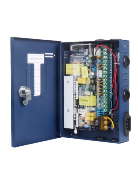 CAJA DE DISTRIBUCIÓN DE ALIMENTACIÓN SLIM - 1 ENTRADA AC 220 V 5OHZ - 9 SALIDAS POR PAR DE COBRE - PROTECCIÓN POR FUSIBLE REARMA