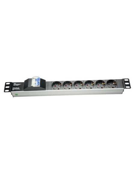 POWER STRIP - DESIGNED FOR STANDARDIZED RACKS OF 19" - 6 OUTPUTS UP TO 250VAC / 16 A MAX. - SIZE 1U FOR EASY INSTALLATION - AUT