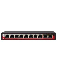 SWITCH POE - 8 PUERTOS POE + 2 UPLINK RJ