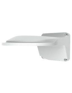 SOPORTE DE PARED - PARA CÁMARAS DOMO - APTO PARA USO EN EXTERIOR - COLOR BLANCO - PASADOR DE CABLES - 126 MM (AL) X 126 (AN) X 2