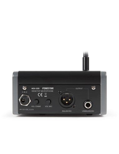 MICROFONO DE CONDENSADOR DE SOBREMESA CON TONOS MUSICALES DE AVISO Y PREAMPLIFICADOR FONESTAR MCH-205