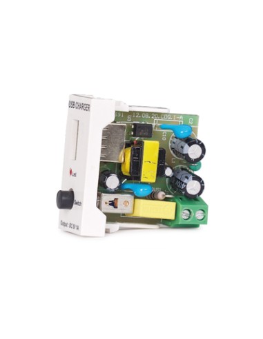 ½ PANEL DE CONEXION CARGADOR USB A HEMBRA FONESTAR WP-31UC