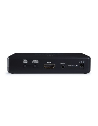 COMPOSITE-VIDEO ODER S-VIDEO UND STEREO-AUDIO-ZU-HDMI-KONVERTER. FONESTAR 020-ZM-ZM