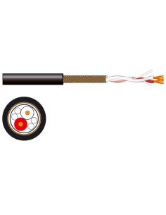 ROLO DE MICROFONE/CABO DE LINHA COM CONDUTOR DUPLO FONESTAR 020-ZM-ZM