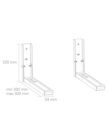 SOPORTE AJUSTABLE PARA MICROONDAS FONESTAR SMO-300