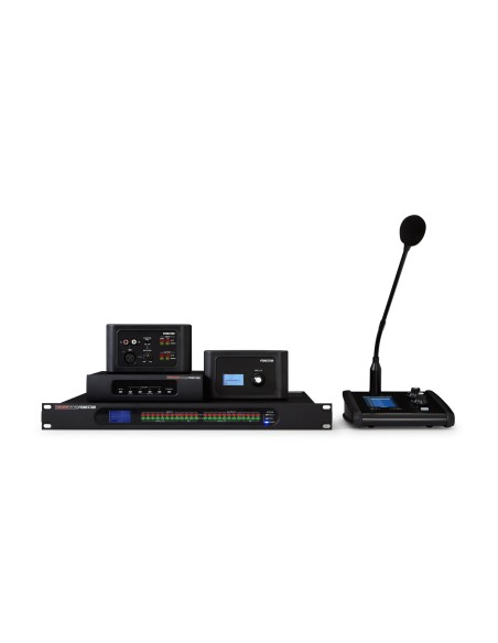 MATRIZ DE ÁUDIO 8 X 8 COM DSP E PLACA DANTE OPCIONAL FONESTAR LIGNUM-12SUB