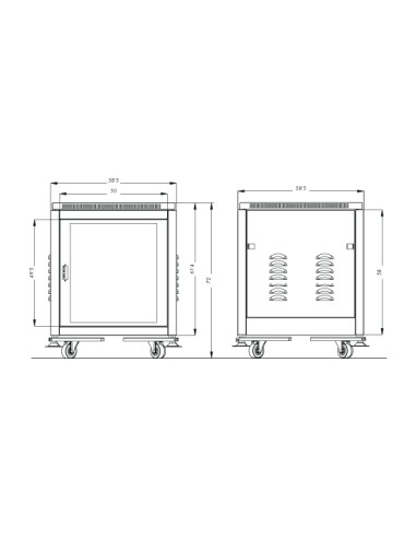 ARMARIO RACK 19'' METALICO 10 U FONESTAR FRA-10U