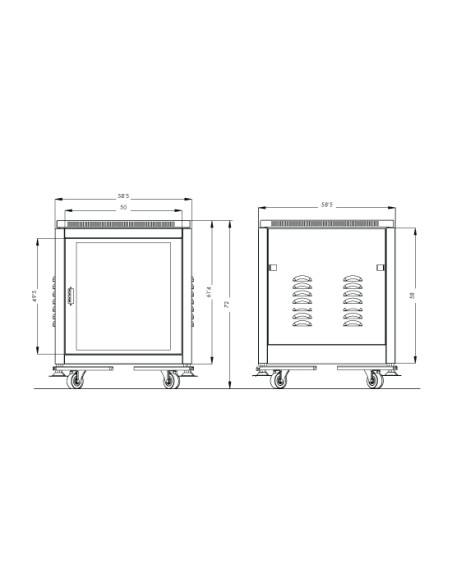 ARMARIO RACK 19'' METALICO 10 U FONESTAR FRA-10U
