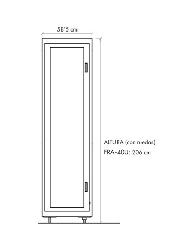 MEUBLE À RACK MÉTALLIQUE 19" 40 U FONESTAR 020-ZM-ZM