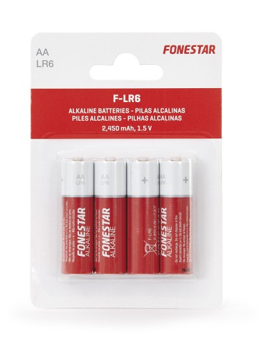 PILAS ALCALINAS AA-LR6 DE 1'5 V FONESTAR F-LR6