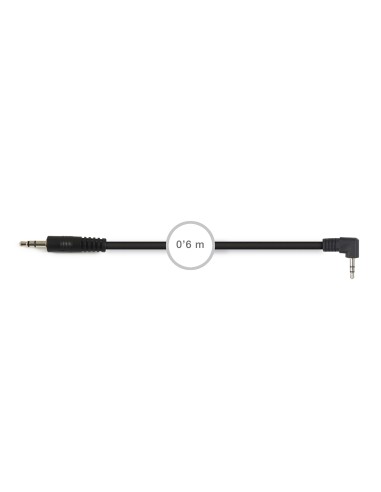 JACK 3,5 MM STEREO MASCHIO A JACK 3,5 MM CAVO AUDIO MASCHIO 90°NSTEREO FONESTAR 020-ZM-ZM