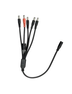 SAFIRE STROMVERTEILER - 1 EINGANG STANDARD - 5 STANDARD AUSGÄNGE - STROMVERSORGUNG VON 5 KAMERAS - 1 EINZIGE STROMQUELLE - 300 M