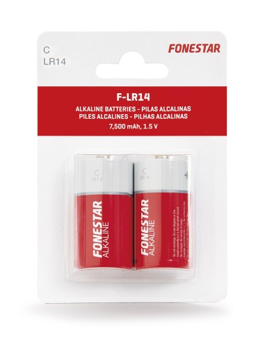 PILAS ALCALINAS C-LR14 DE 1'5 V FONESTAR F-LR14