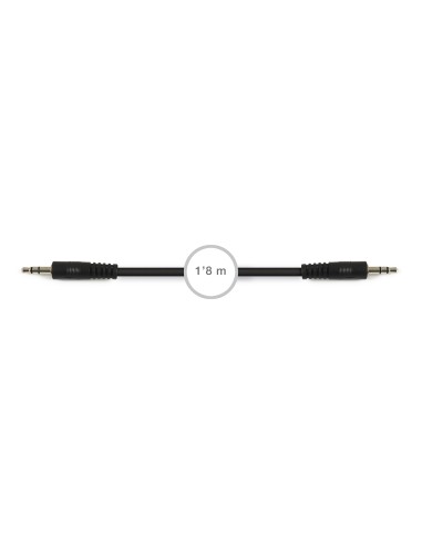 CABLE AUDIO JACK 3'5 MM, 1'8 M FONESTAR