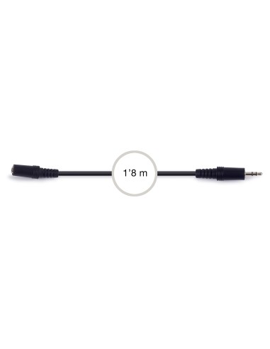 CABLE SEÑAL DE AUDIO JACK 3'5 MM ESTÉREO HEMBRA A JACK 3'5 MM ESTÉREO MACHO FONESTAR AA-425L-2