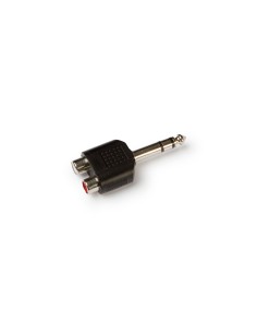 ADAPTADOR DE ÁUDIO MACHO ESTÉREO DE 2 RCA PARA 6,3 MM FONESTAR 020-ZM-ZM