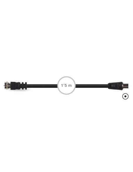 CABLE DE VIDEO F MACHO A ANTENA TV/VIDEO MACHO FONESTAR SV-570