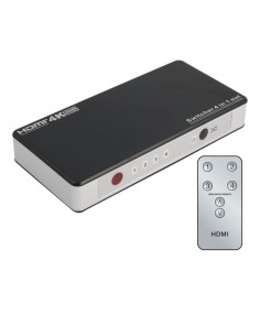 CONMUTADOR HDMI SWITCH 4E:1S, CON MANDO A DISTANCIA ACTVH006 2