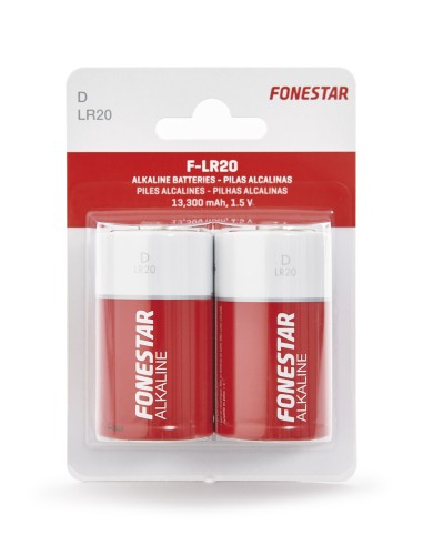 PILAS ALCALINAS D-LR20 DE 1'5 V FONESTAR F-LR20