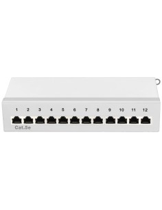 CAJA DE CONEXIÓN RJ45 CAT.5E 12 PUERTOS, 2