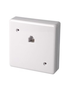 ROSETA MURAL CON SALIDA FRONTAL RJ11, BL 2