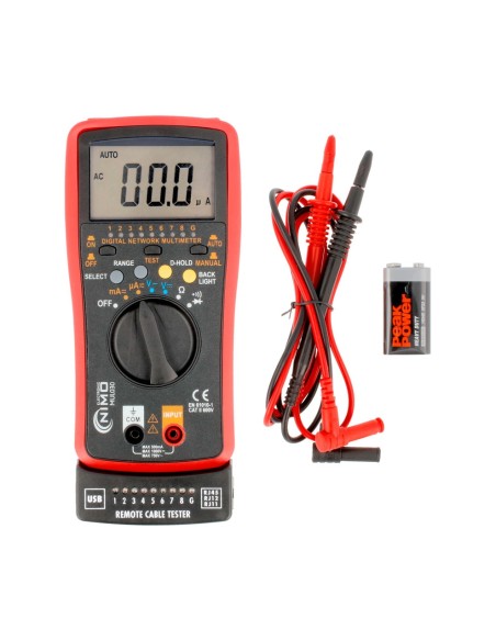 MULTIMETRO DIGITAL Y DE CONEXIONES DE RED MUL-030