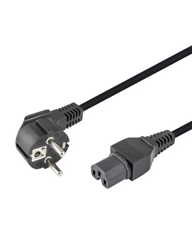 CABLE ALIMENTACION SCHUKO ACODADO CEE 7/7 A HEMBRA IEC C15 WIR1051