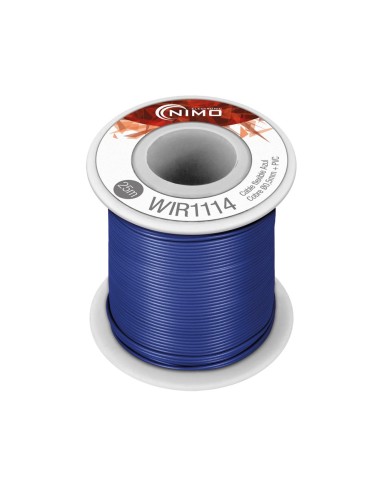 CABLE FLEXIBLE 0,5MM, COBRE ESTAÑADO, AZUL 25M WIR1114