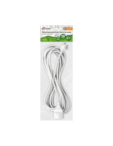 PROLONGADOR DE RED SCHUKO MACHO CEE 7/7 A HEMBRA CEE 7/4 MEL022