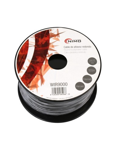 CABLE PARA ALTAVOZ REDONDO 2X0.75MM, NEG