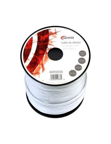 CABLE PARA ALTAVOZ 2X4.0MM, BLANCO POLAR