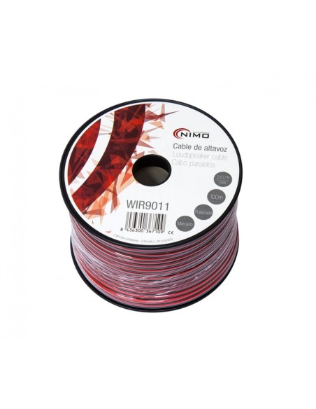 CABLE PARA ALTAVOZ 2X0.75MM, ROJO-NEGRO