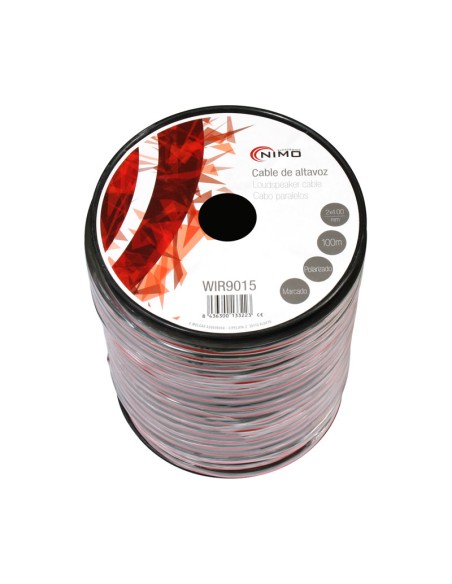 CABLE PARA ALTAVOZ 2X4.0MM, ROJO-NEGRO 100M WIR9015