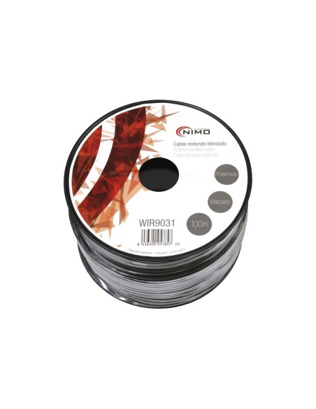 CABLE PARA MICROFONO ESTEREO, NEGRO 100Mt WIR9031