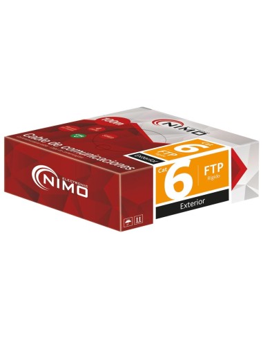 CABLE PARA DATOS FTP CAT.6 RIGIDO EXTERIOR, 100M WIR9047
