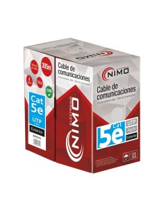 CABLE PARA DATOS UTP CAT.5E RIGIDO EXTERIOR NEGRO WIR-9070 2