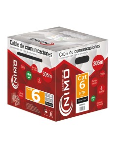 CABLE PARA DATOS FTP CAT.6 RIGIDO EXTERIOR, 305M WIR9072 2