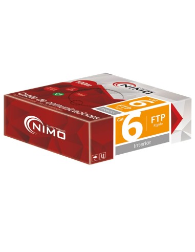 CABLE PARA DATOS FTP CAT.6 RIGIDO INTERIOR LSZH, 100M WIR9078