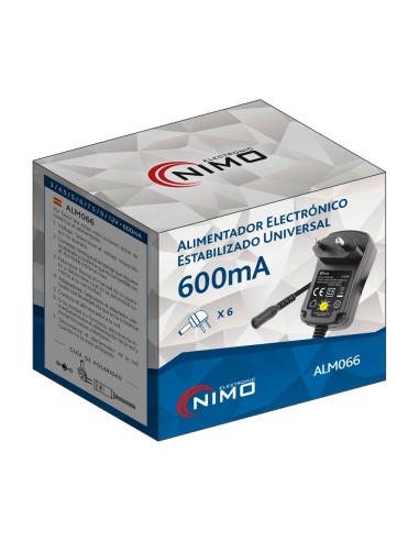 ALIMENTADOR REGULABLE MANUAL 3..12VCC/7W ALM066