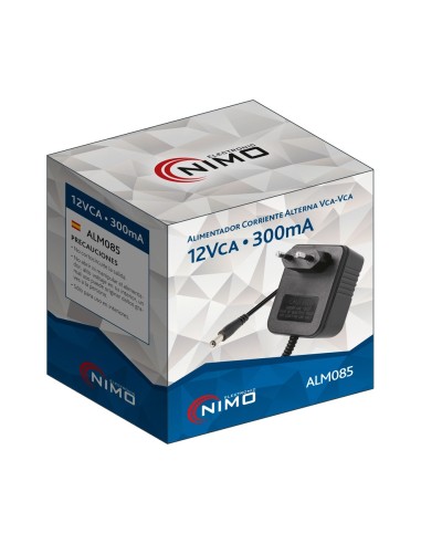 ALIMENTADOR CORRIENTE ALTERNA 220VCA - 12VCA/300MA ALM085
