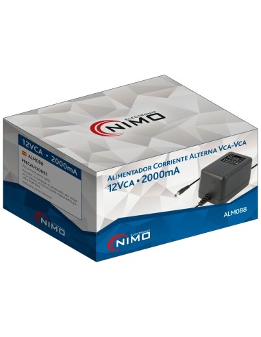 ALIMENTADOR CORRIENTE ALTERNA 220VCA - 12VCA/2000MA ALM088
