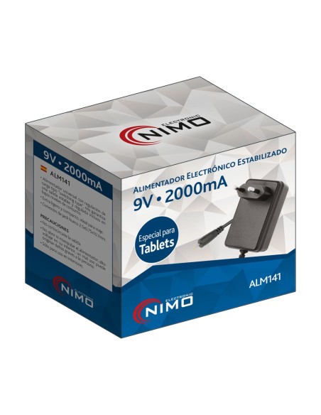 ALIMENTADOR ELECTRONICO PARA TABLETS 9VCC/2,0A ALM141