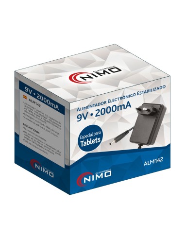 ALIMENTADOR ELECTRONICO PARA TABLETS 9VCC/2,0A ALM142