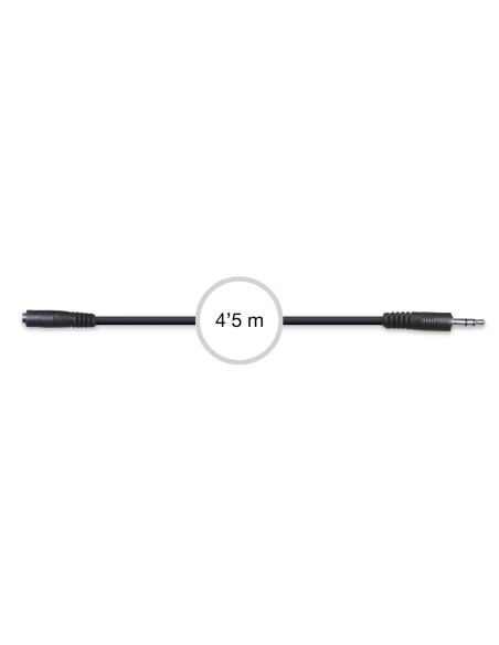 CABO DE SINAL DE ÁUDIO ESTÉREO 3,5 MM ESTÉREO FÊMEA PARA JACK 3,5 MM ESTÉREO MACHO FONESTAR 020-ZM-ZM
