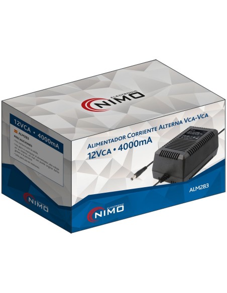 ALIMENTADOR CORRIENTE ALTERNA 220VCA - 12VCA/4000MA ALM283
