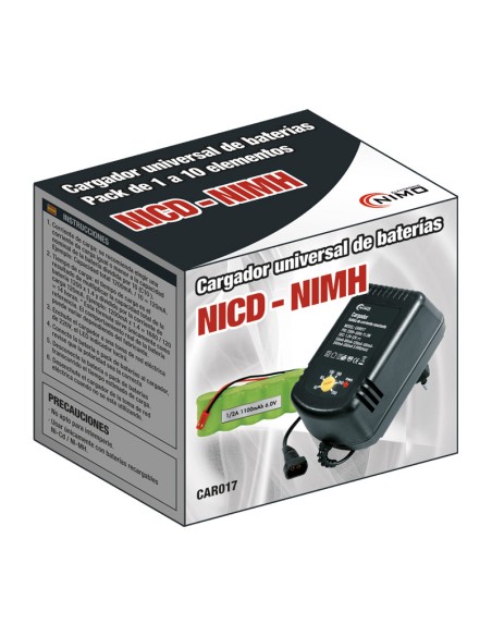 CARGADOR PARA PACK BATERÍAS NI-CD/NI-MH